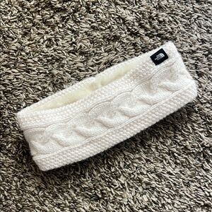 The North Face White Cable Knit Headband